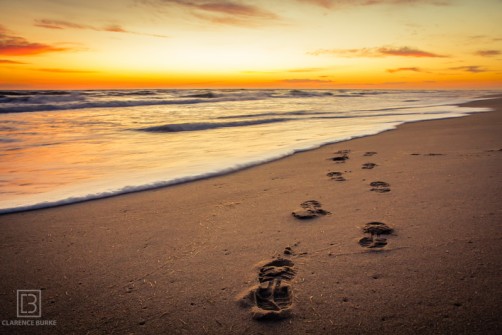 Footsteps on the Beach